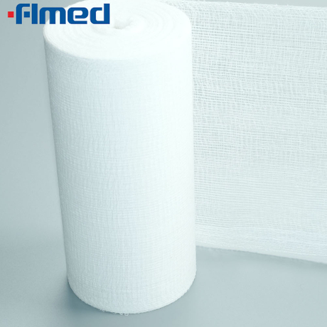 Bleached Medical Absorbent Cotton gauze roll 36X100Yds (4 PLY, 19