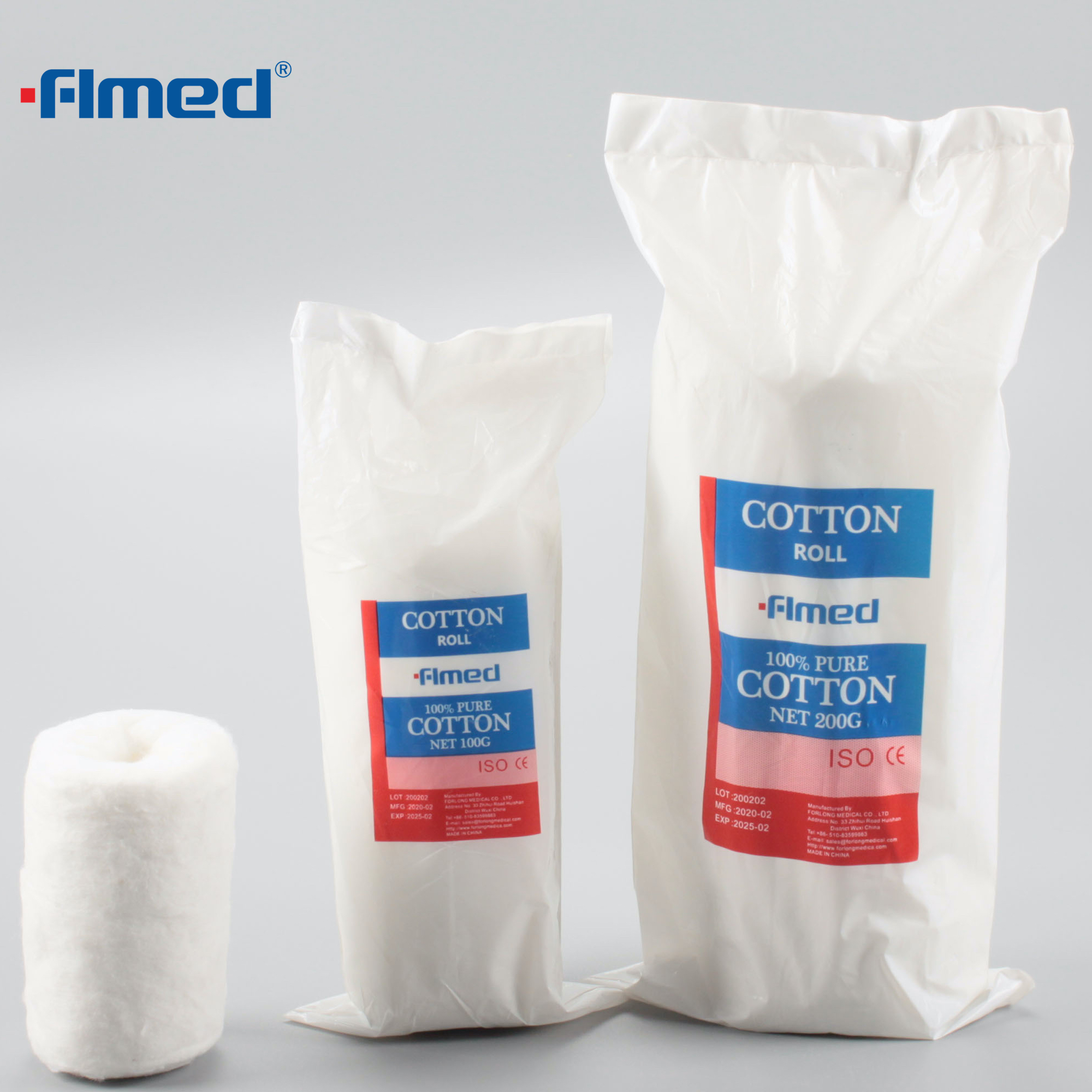 Surgical Medical Absorbent Hydrophilic 100% Cotton Wool Roll from